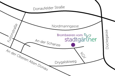 Brombeeren vom stadtgärtner - Anfahrt